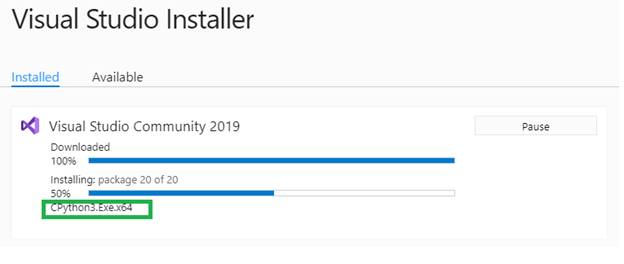 Visual Studio 2019 Python